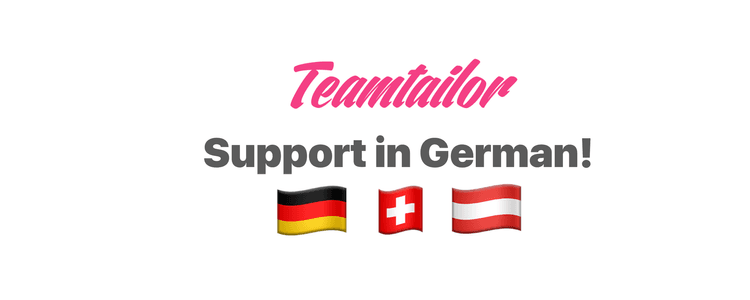 support in german header
